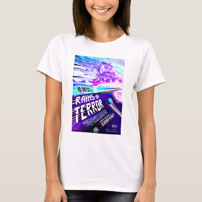 Sci-Fi Horror Movie Ad, terrordåd T Shirt (Framsida)