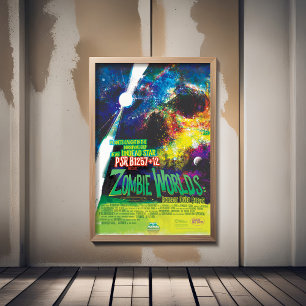 Sci-Fi Horror Movie Ad, Zombie Worlds Fototryck