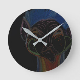 Sci-fi Hybrid Round Wall Clock Rund Klocka