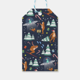 Sci-Fi-jul | Stort fot, Utomjordingar och renar Presentetikett