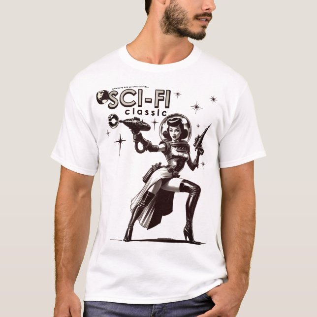 SCI-FI Klassisk T-Shirt (Framsida)