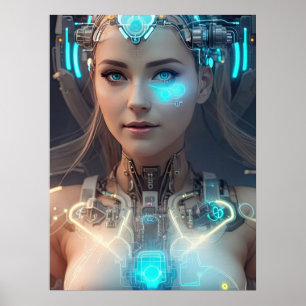SCI-FI Loely Cyborg Poster