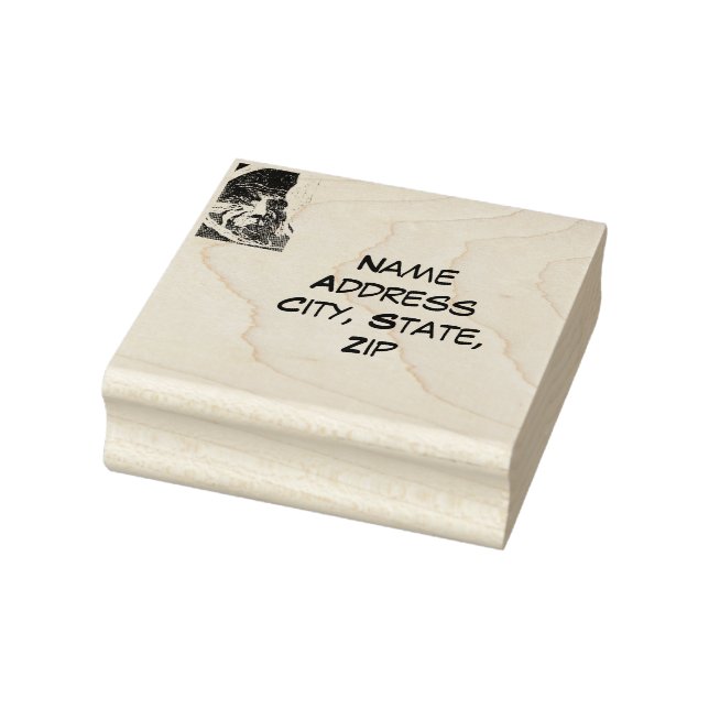 Sci-Fi "Lunar Landscape" mannen i måne Stämpel (Stämpel)