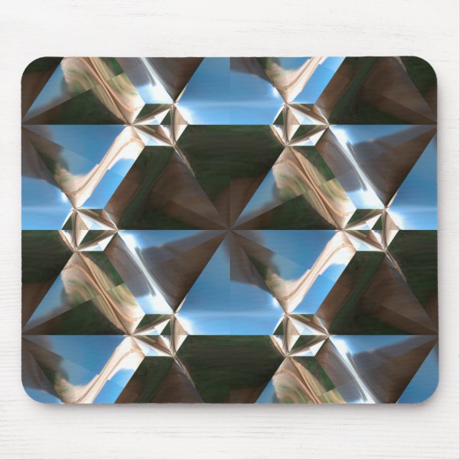 Sci-Fi Metal Mönster 7 Musmattor Alternativ (Framsidan)