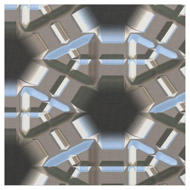 Sci-Fi Metall Mönster 2 Anpassningsbar Fabric Tyg (Närbild)