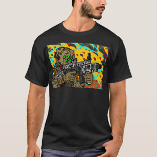 Sci Fi Militärslagersoldat. T Shirt