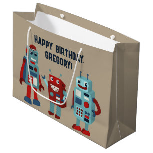Sci-Fi-Personligen för Cute Retro-robots
