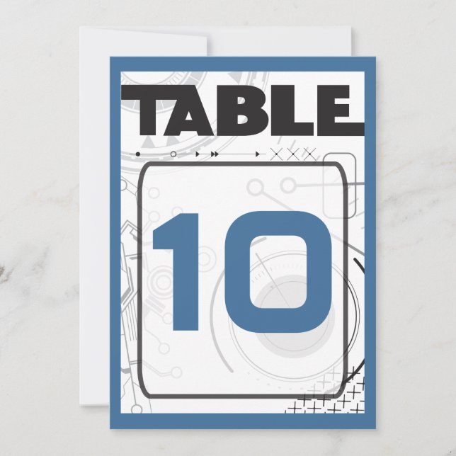 SCI-FI Pub Bat mitzvah säteskortet Borden Inbjudningar (Framsida)