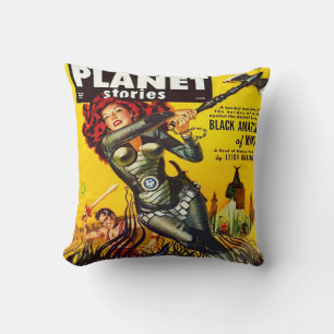 SCI FI PULP DESIGN COVER OF PLANET STORIS KUDDE