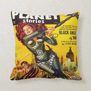 SCI FI PULP DESIGN COVER OF PLANET STORIS KUDDE