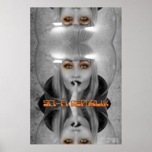 Sci-Fi Republicera om vårt Läppar är förseglat Pos Poster