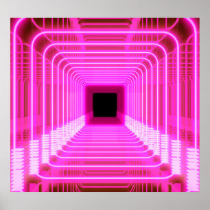 Sci-Fi Retro 3D: bild av popup-bilder Poster