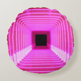 Sci-Fi Retro 3D: bild av popup-bilder Rund Kudde