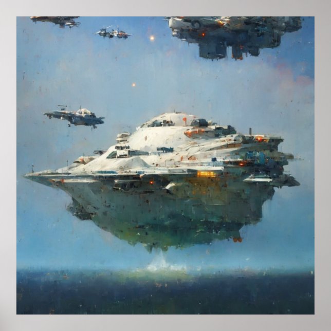 Sci-fi-samling: John Berkey-hyllning Poster (Framsidan)