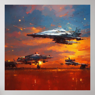 Sci-fi-samling: John Berkey-hyllning Poster