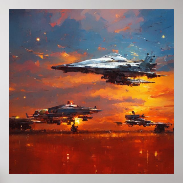 Sci-fi-samling: John Berkey-hyllning Poster (Framsidan)