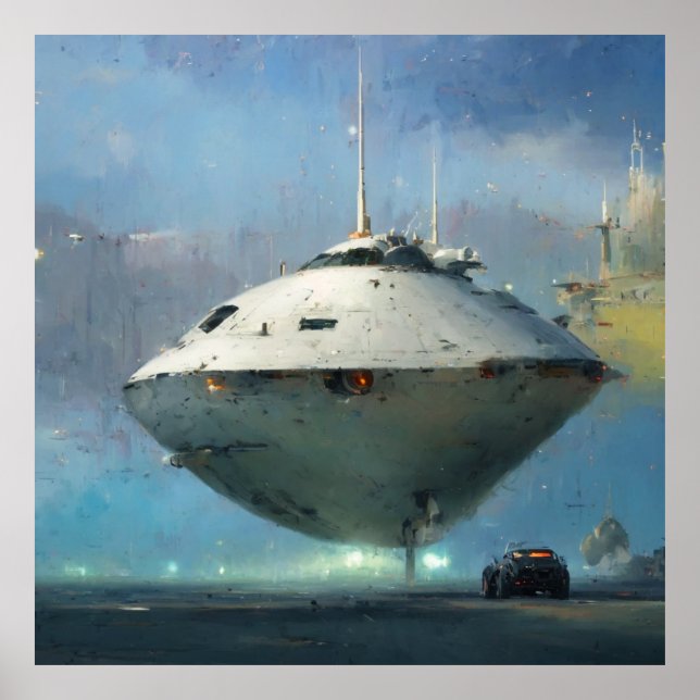 Sci-fi-samling: John Berkey-hyllning Poster (Framsidan)