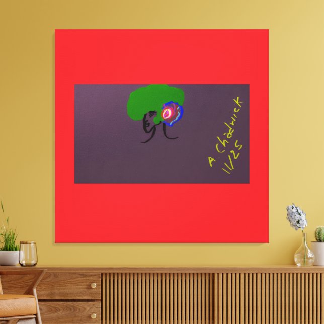 Sci-fi Seashell Creature Canvastryck (Insitu (Vardagsrum))