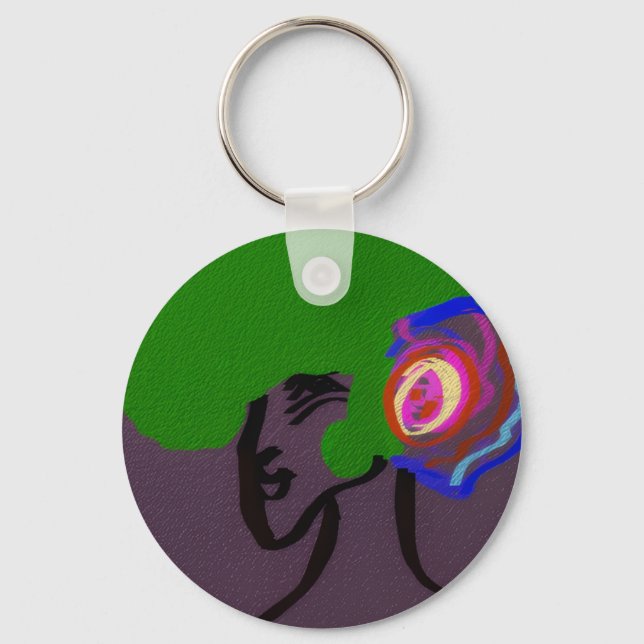 Sci-fi Seashell Creature Keychain Nyckelring (Framsida)