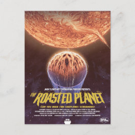Sci-Fi-skräckfilmsannons, The Roasted Planet Vykort