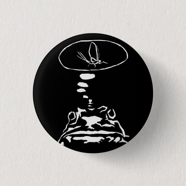 Sci-Fi smarta djur "Hungriga frog Dreams" Knapp (Framsida)