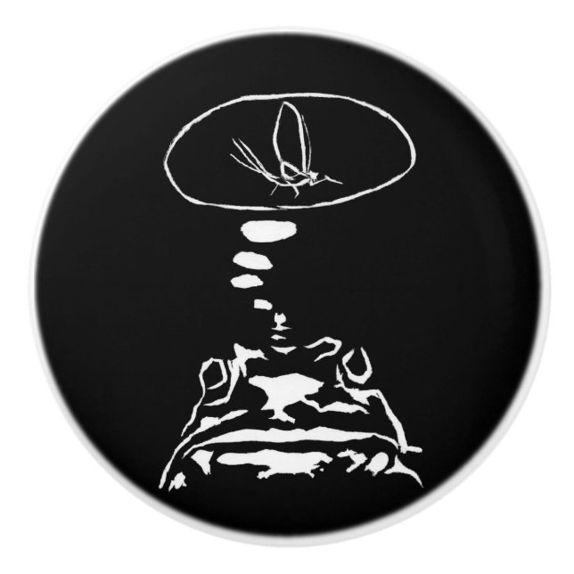 Sci-Fi smarta djur "Hungriga frog Dreams" Knopp (Framsidan)