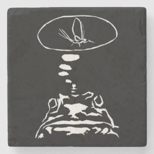 Sci-Fi smarta djur "Hungriga frog Dreams" Stenunderlägg