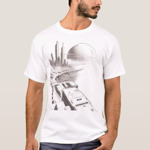 Sci-Fi T-shirt Traversing the Universe 01 D Front