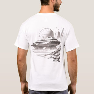 Sci-Fi T-shirt Traversing the Universe 01 E Back