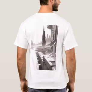 Sci-Fi T-shirt Traversing the Universe 01 I Back