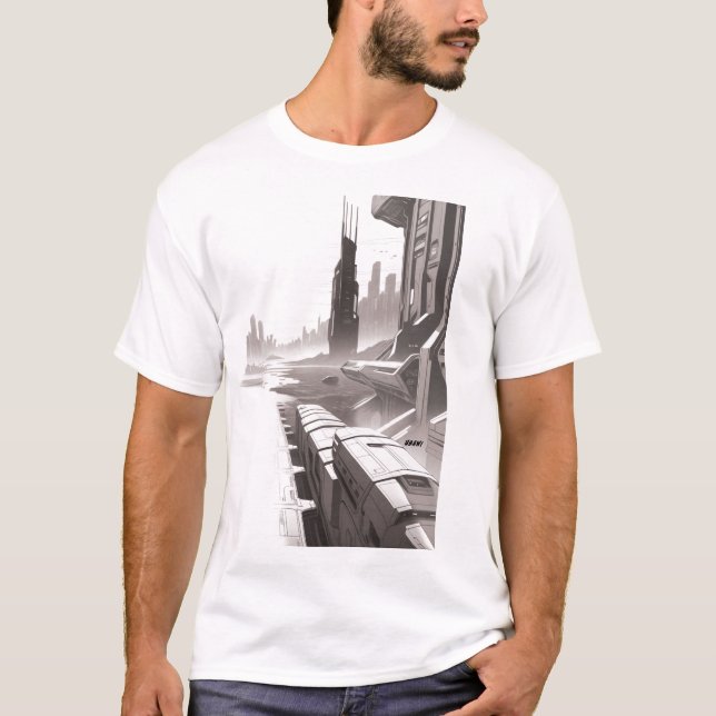 Sci-Fi T-shirt Traversing the Universe 01 I Front (Framsida)