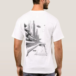 Sci-Fi T-shirt Traversing the Universe 01 J Back