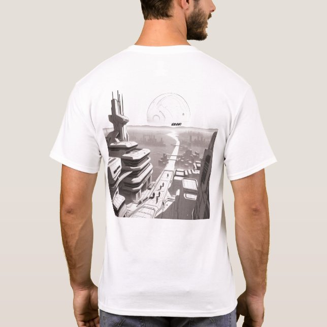 Sci-Fi T-shirt Traversing the Universe 02 A Back (Baksida)