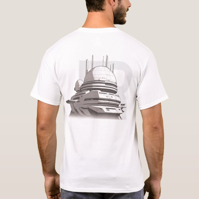 Sci-Fi T-shirt Traversing the Universe 02 B Back (Baksida)