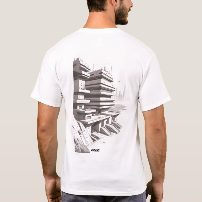 Sci-Fi T-shirt Traversing the Universe 02 E Back (Baksida)