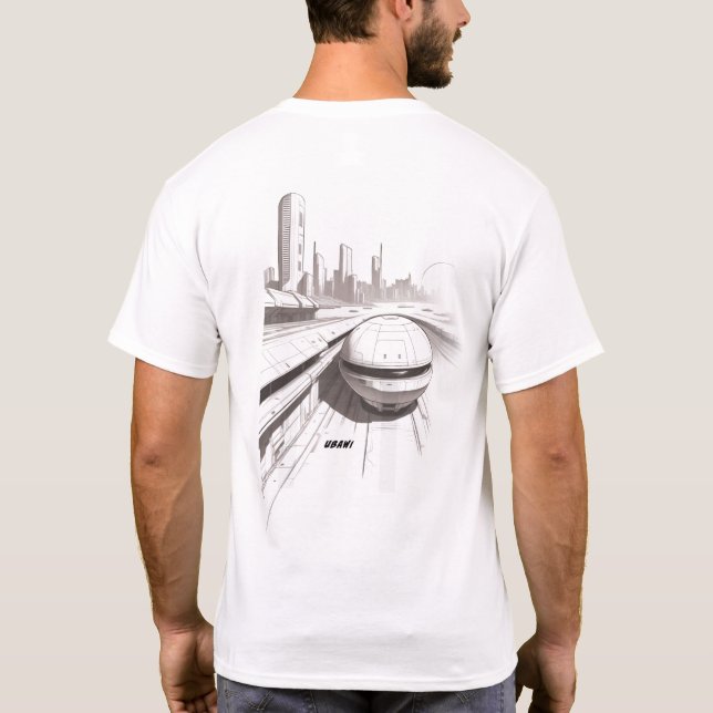Sci-Fi T-shirt Traversing the Universe 02 F Back (Baksida)