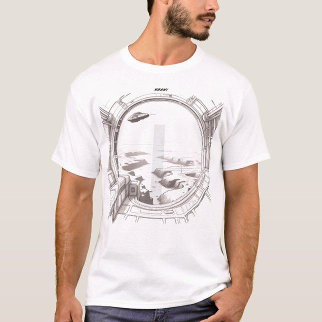 Sci-Fi T-shirt Traversing the Universe 02 G Front (Framsida)