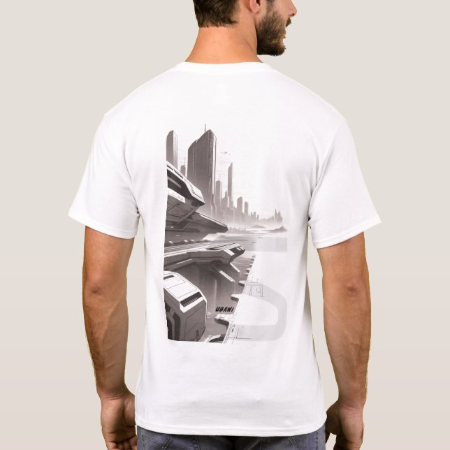 Sci-Fi T-shirt Traversing the Universe 02 H Back (Baksida)