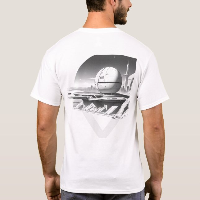 Sci-Fi T-shirt Traversing the Universe 03 J Back (Baksida)
