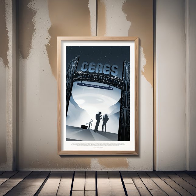 Sci-Fi Travel Ad, Dwarf Planet Ceres Poster (Skapare uppladdad)