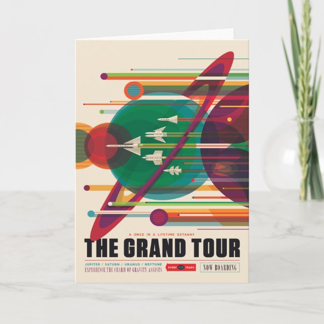Sci-Fi Travel Ad, Grand Tour Kort (Framsida)