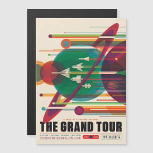 Sci-Fi Travel Ad, Grand Tour Magnetisk Inbjudningskort