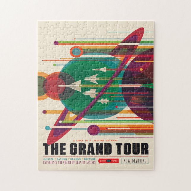 Sci-Fi Travel Ad, Grand Tour Pussel (Vertikal)