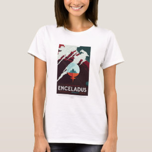 Sci-Fi Travel Ad, Måne Enceladus T Shirt