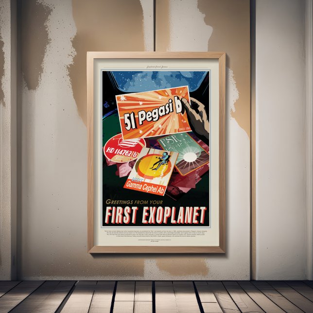 Sci-Fi Travel Ad, Planet 51 Pegasi B Fototryck (Skapare uppladdad)