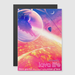 Sci-Fi Travel Ad, Planet 55 Cancri e Magnetisk Inbjudningskort