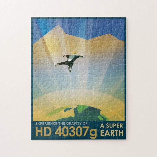 Sci-Fi Travel Ad, Planet HD 40307g Pussel (Vertikal)