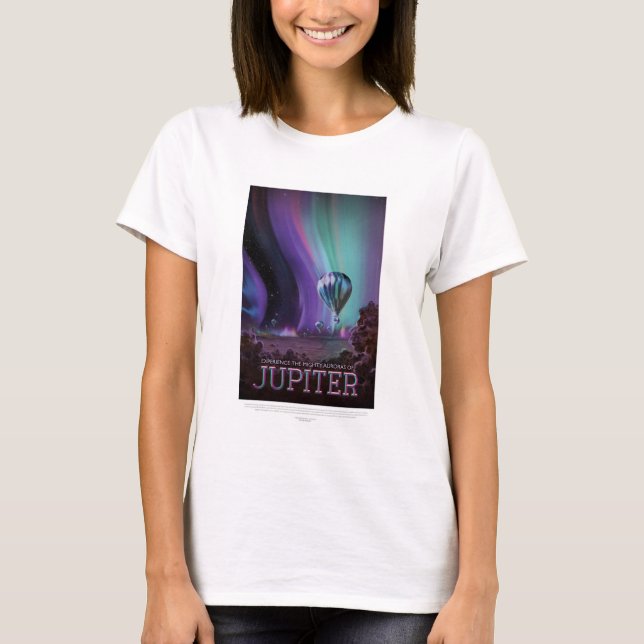 Sci-Fi Travel Ad, Planet Jupiter T Shirt (Framsida)