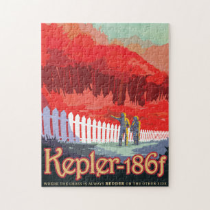 Sci-Fi Travel Ad, Planet Kepler-186f Pussel