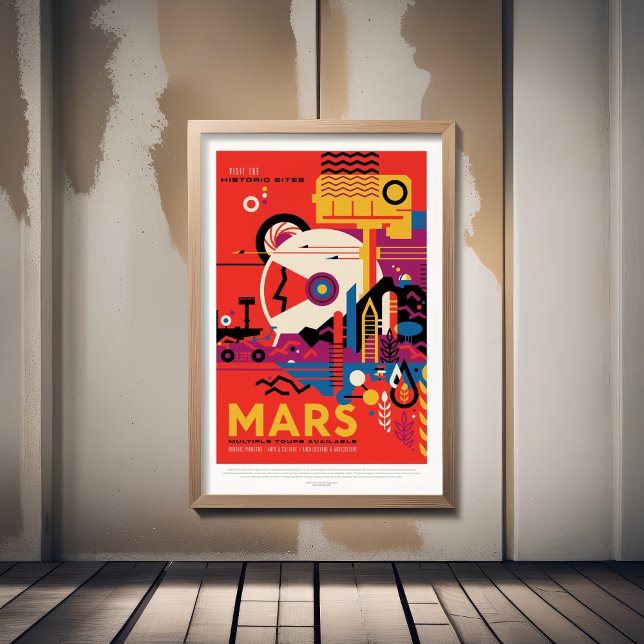 Sci-Fi Travel Ad, Planet Mars Poster (Skapare uppladdad)